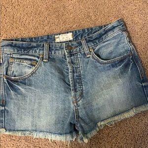 Free people jean shorts